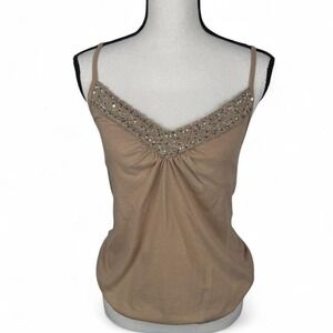Beaded Y2K Racerback Camisole Top